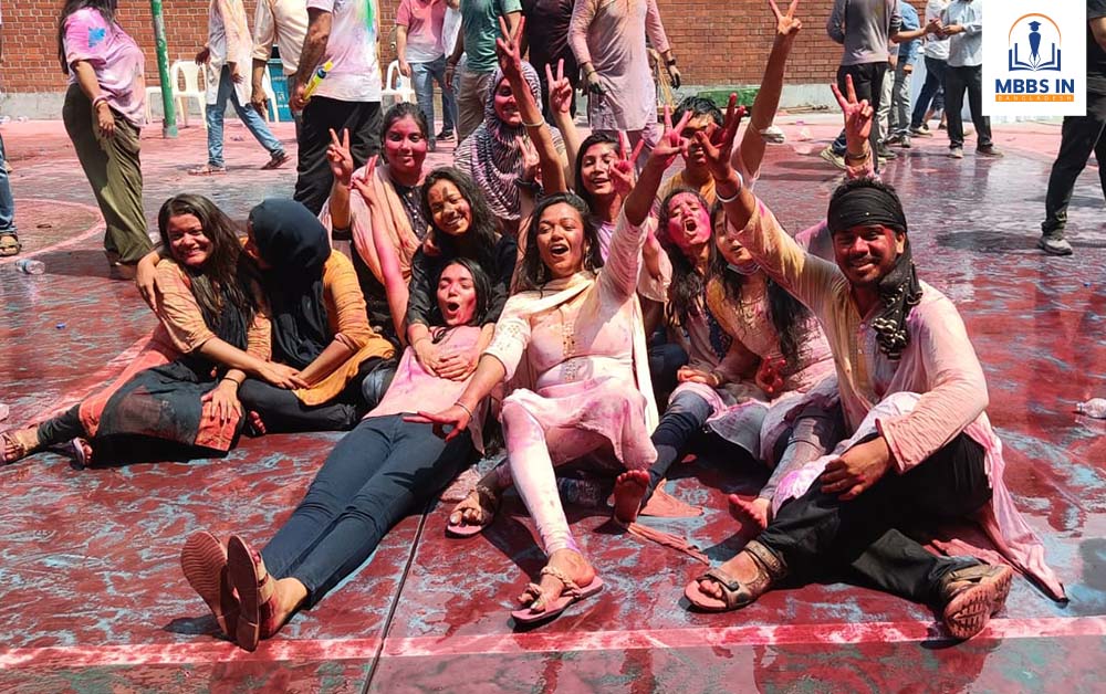 Holi Celebration At Marks Medical College & Hospital, Dhaka
